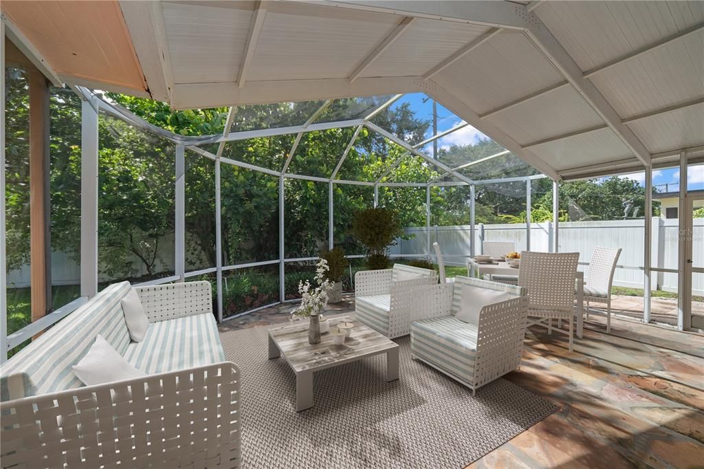 Virtually Staged - Oversized Screened Porch