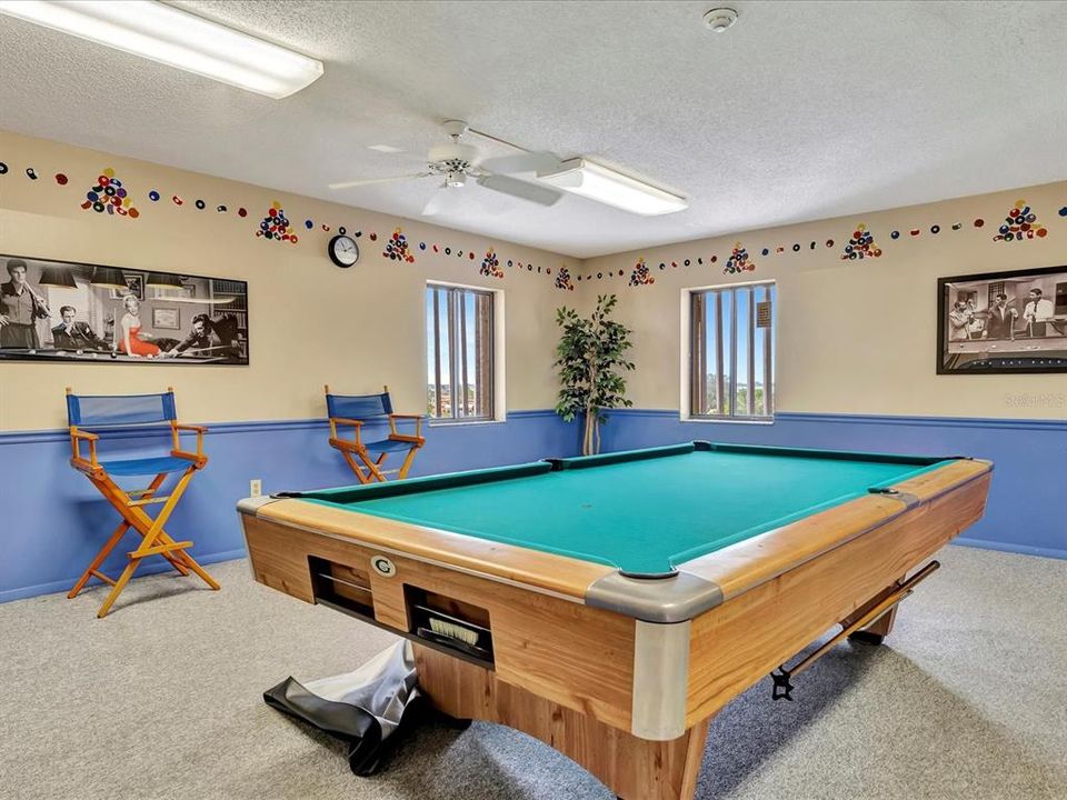 Billiard Room - Waterway Condo Amenity