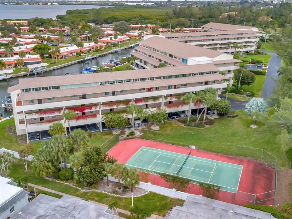 Aerial View of Tennis/Pickleball Court