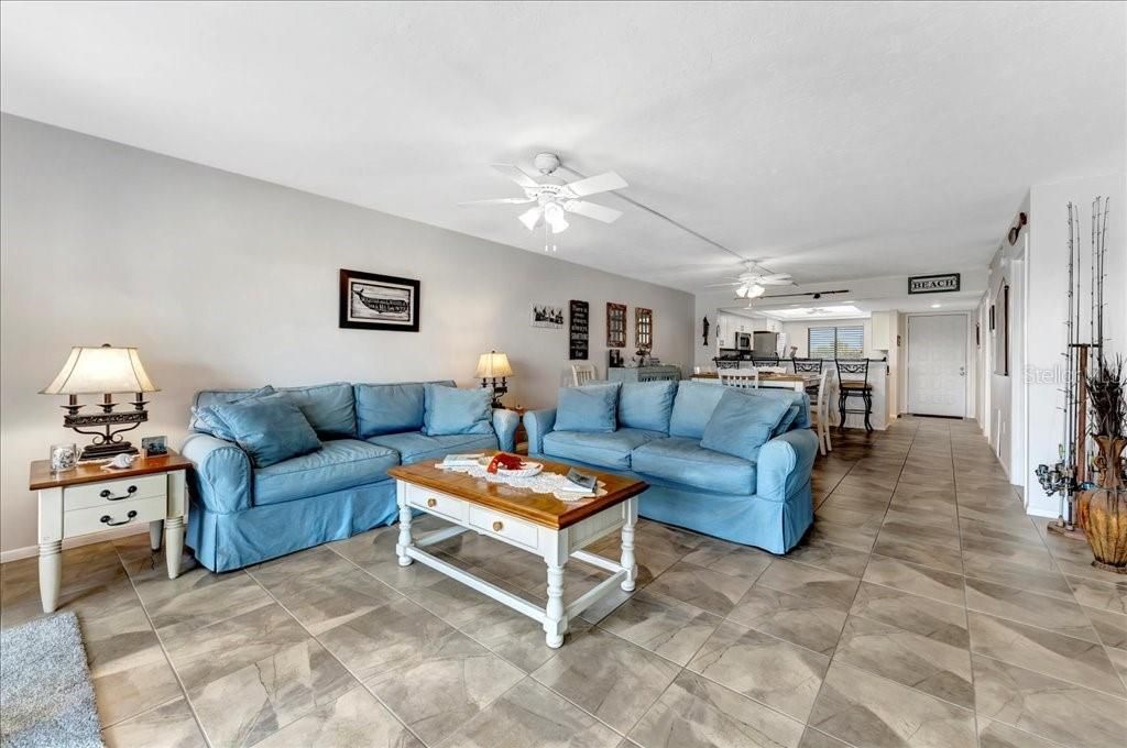 Living room/Dining Room and Kitchen - View from Lanai