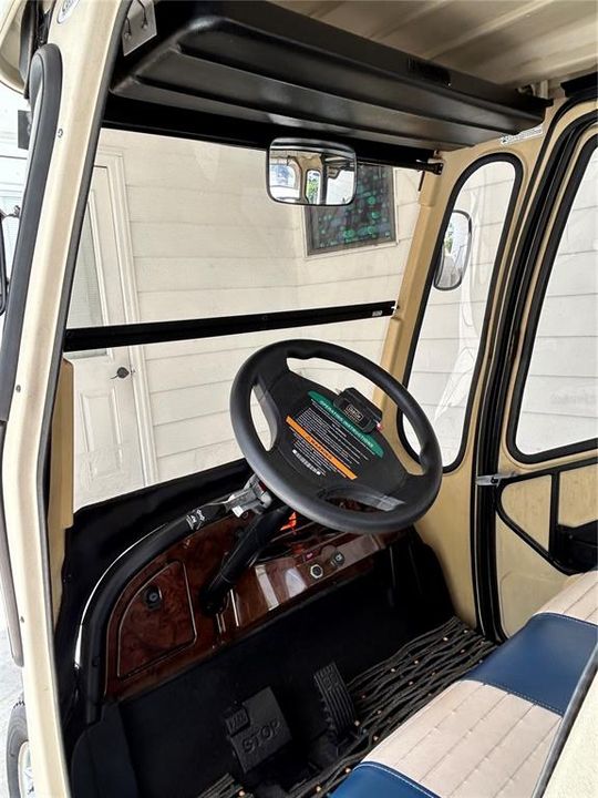 golf cart inside view