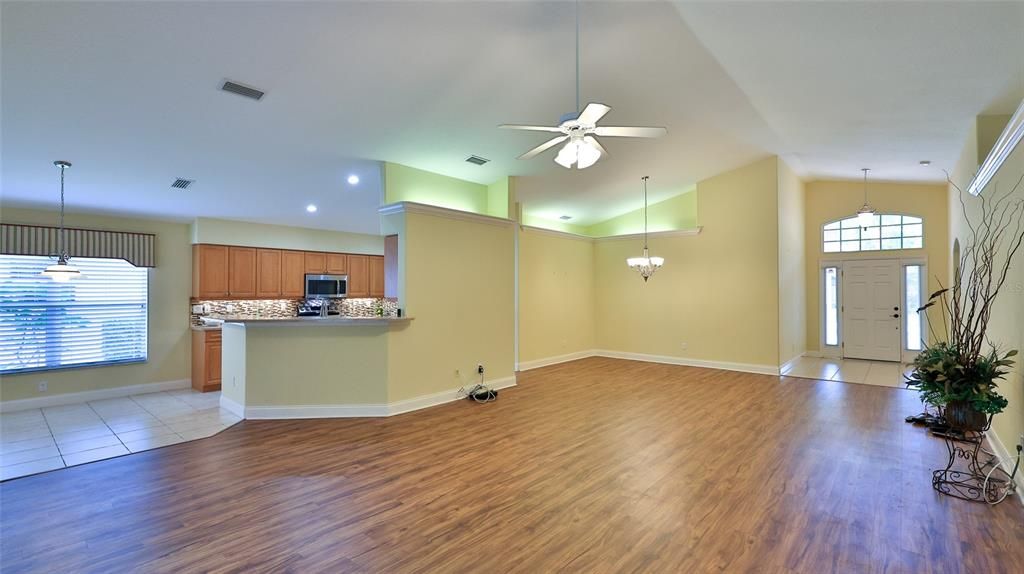 Open Floor Plan & Beautiful Flooring