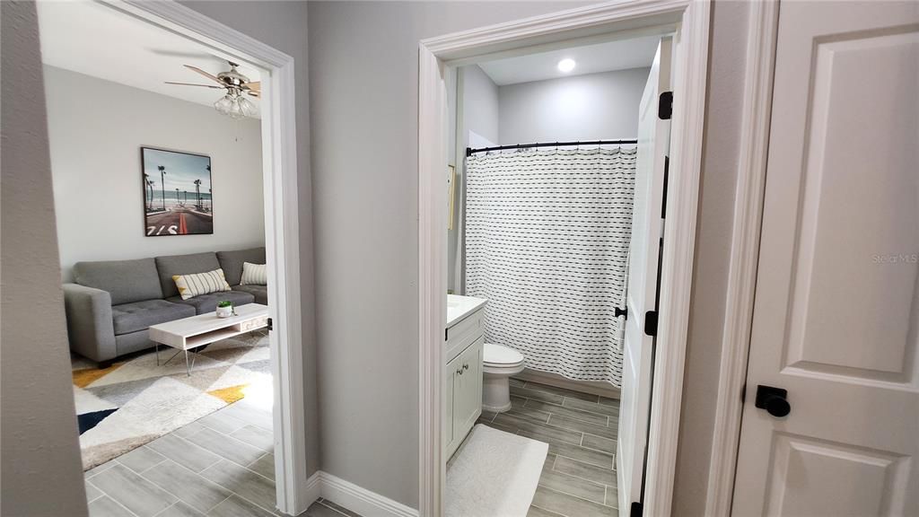 Guest BATHROOM  w Subway Tile