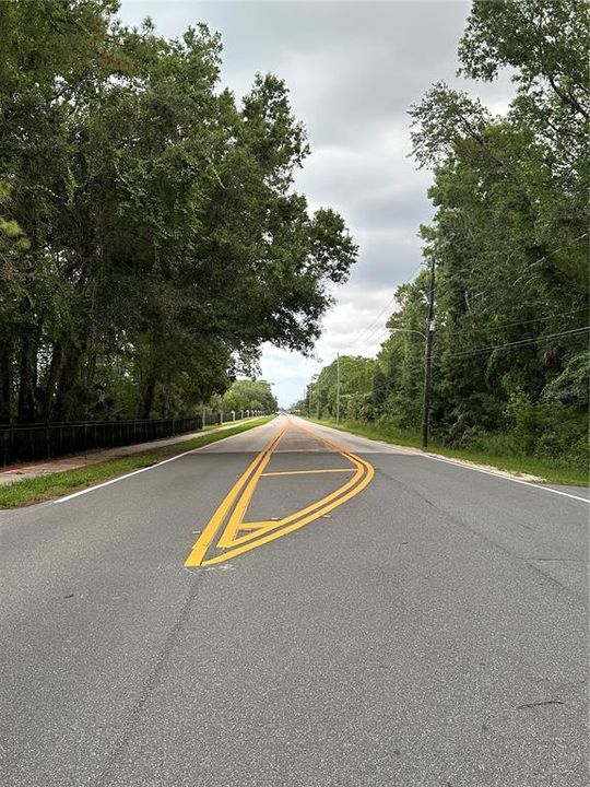 Main road subdivision is off of. Left.