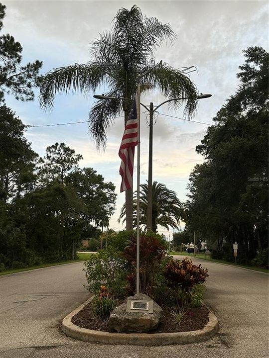 Front of subdivision.