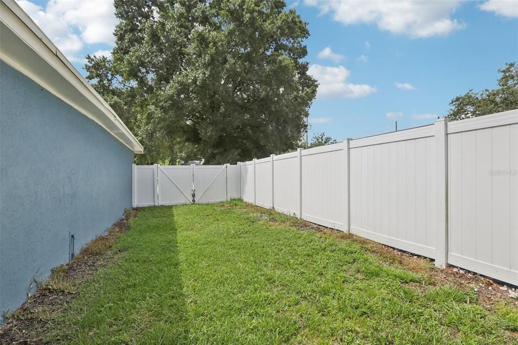 Fully Fenced Backyard