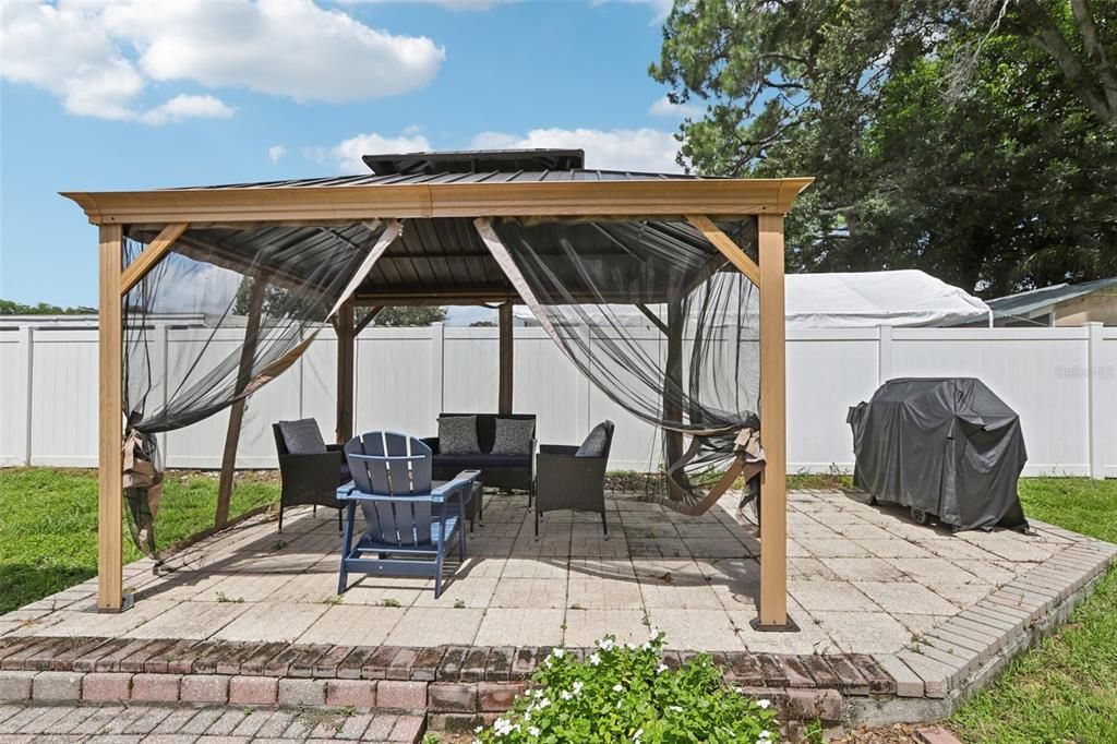 Gazebo With Deck for Outdoor Gatherings!