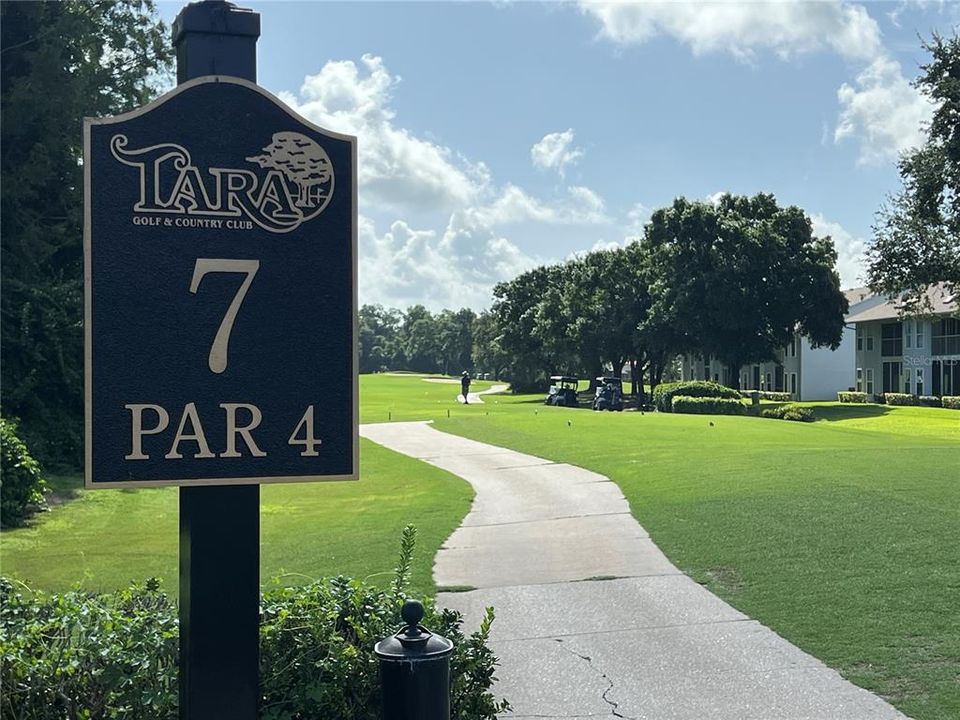 Your Backyard is directly on the 7th Fairway