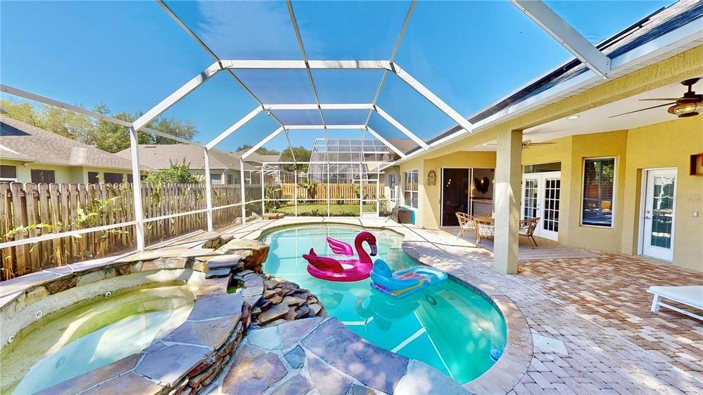 Pool and Spa view