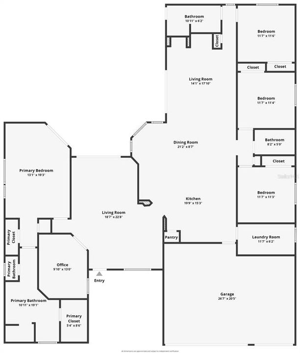 Please note overall footprint is correct, however DR is to right of front door/Kitchen nook is by Kitchen & family room