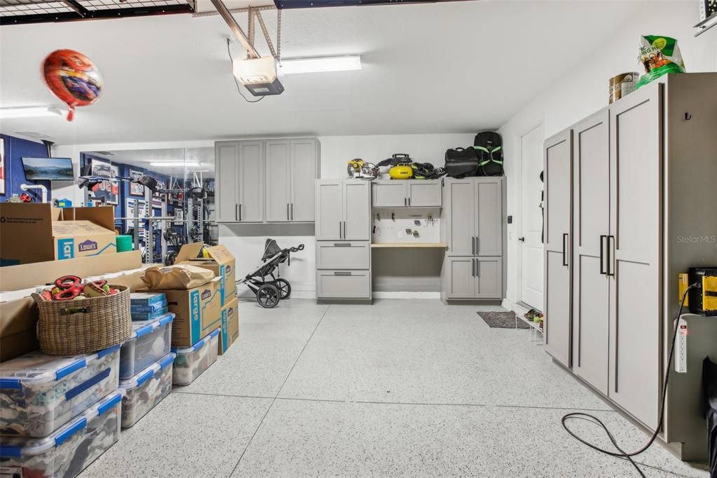 Customized cabinetry and storage shelving