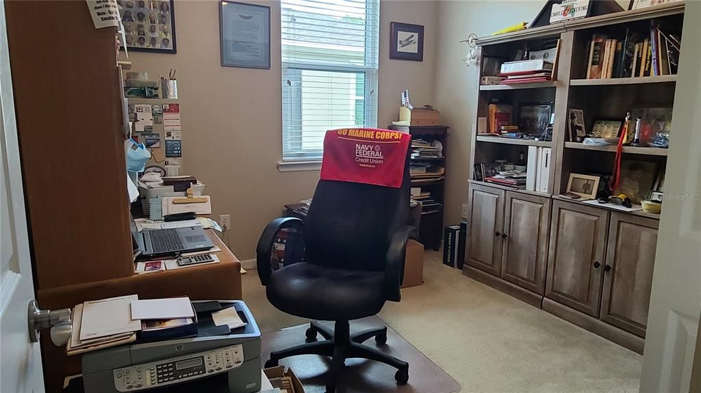 The 3rd bedroom is used as an office