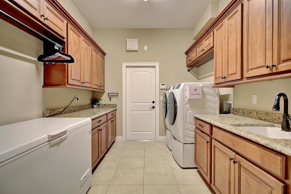 Large Laundry Room - Freezer, W & D Convey