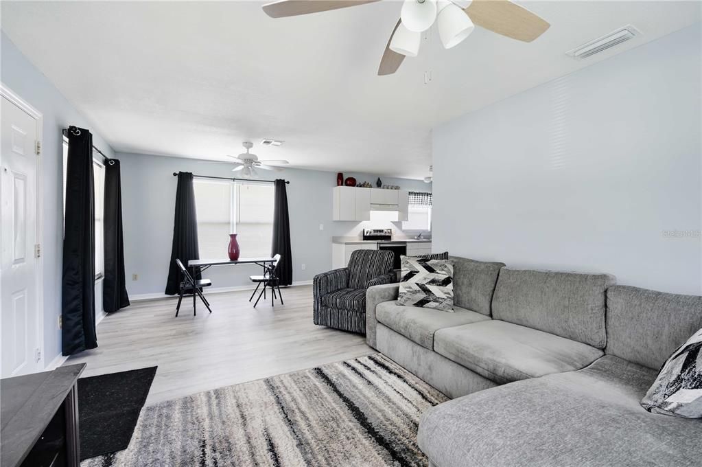 Living Room into Dining Room