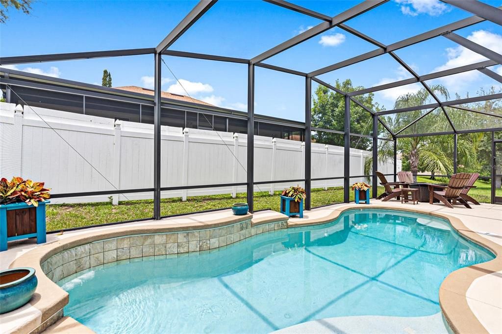 Screen Enclosed Pool Area