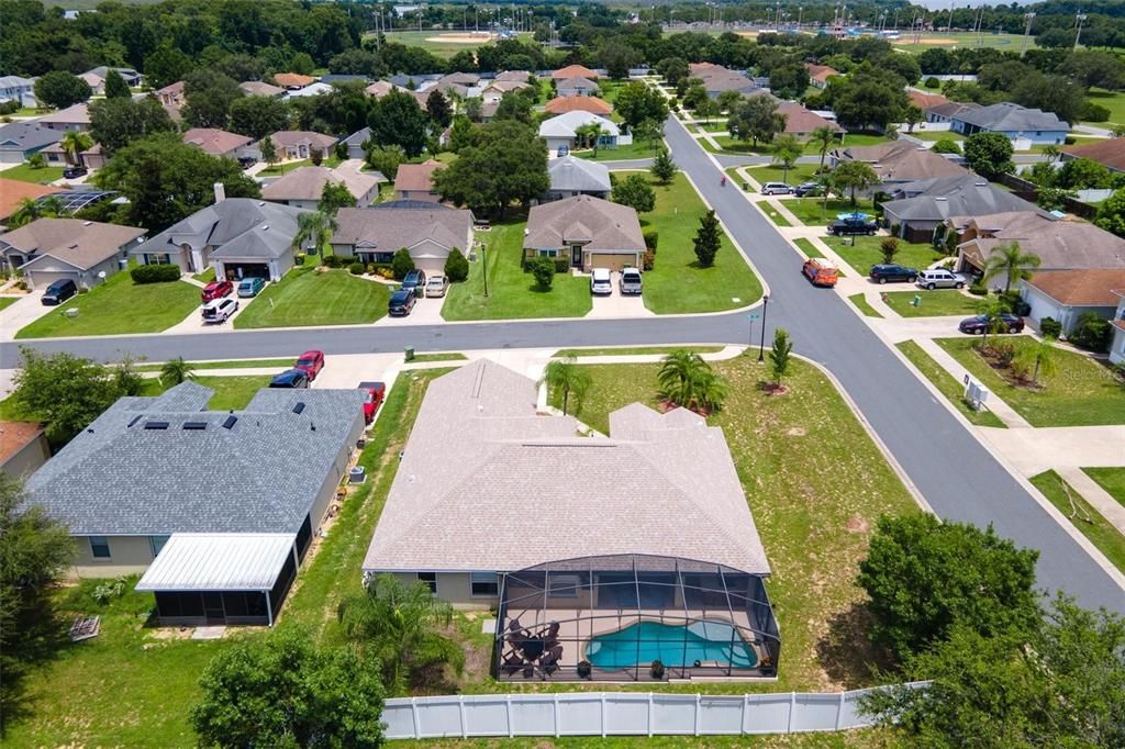 Aerial of Back Exterior