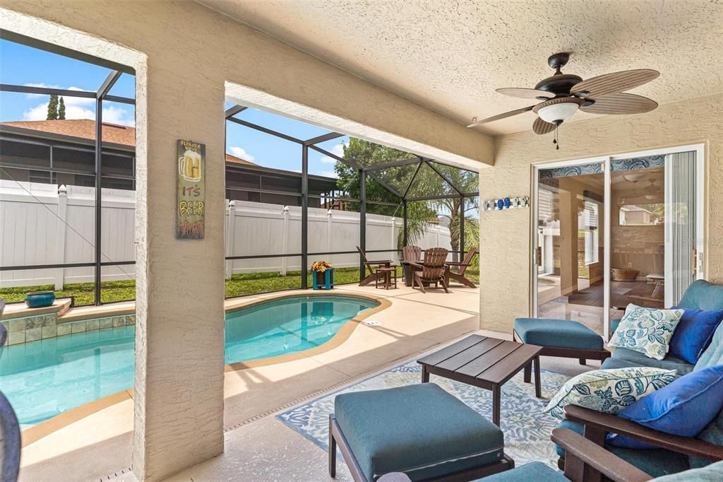 Lanai and Pool Area