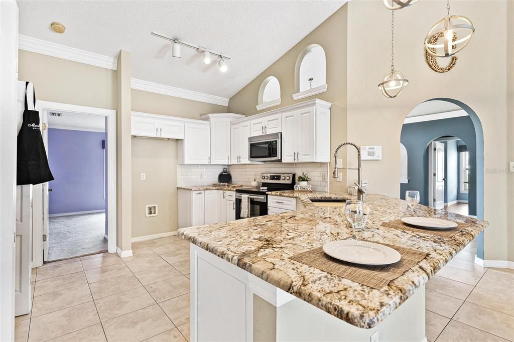 Kitchen with Granite Countertops