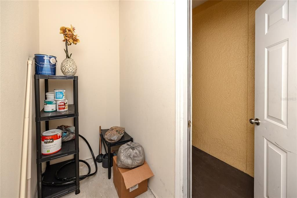 storage closet down the hall from unit