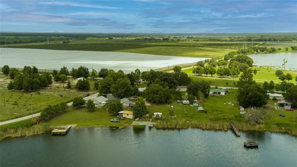 Back of home aerial view