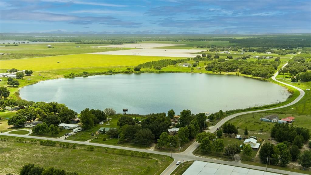 Aerial view of Lake Walker