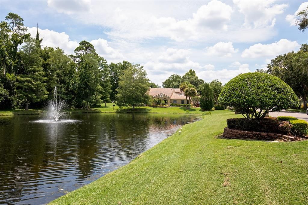 Exquisite water views, ponds and rolling lush landscaping adorns this community.