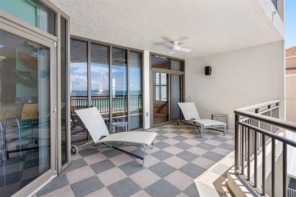 Fabulous balcony off of Primary Bedroom