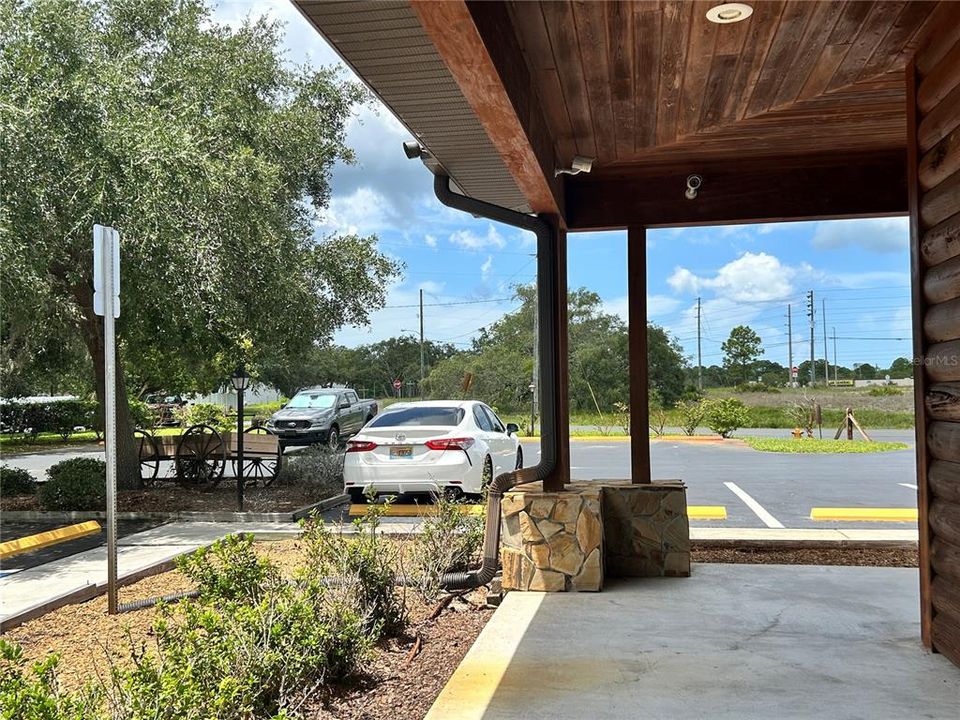 Porch looking West