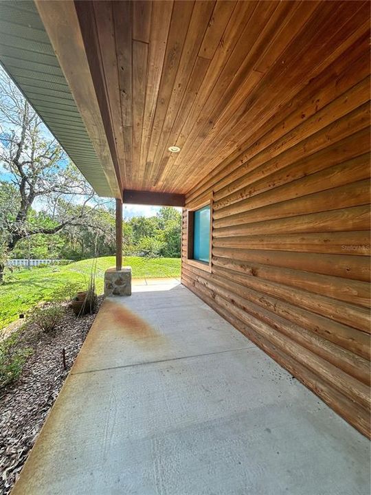 Porch looking East