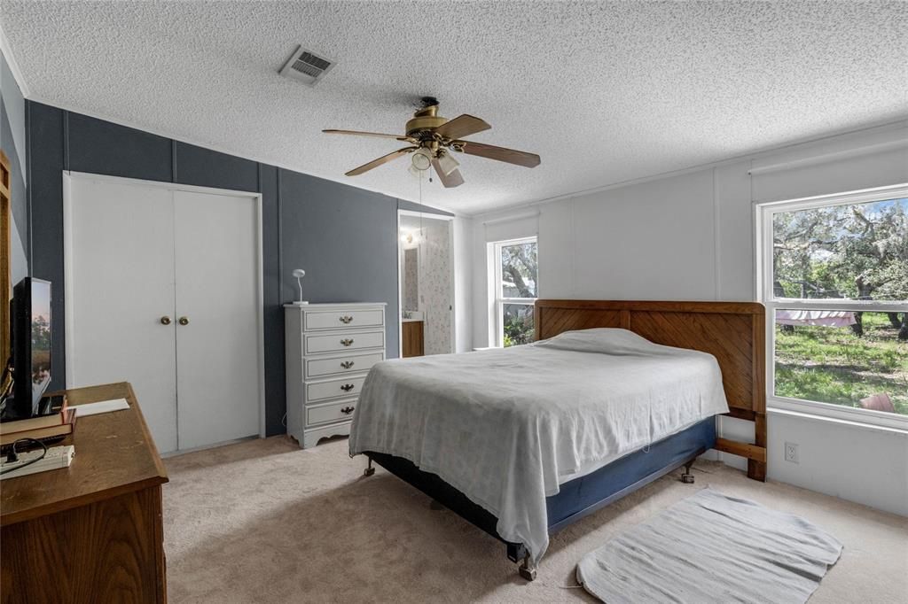 Master Bedroom offers a walk in closet