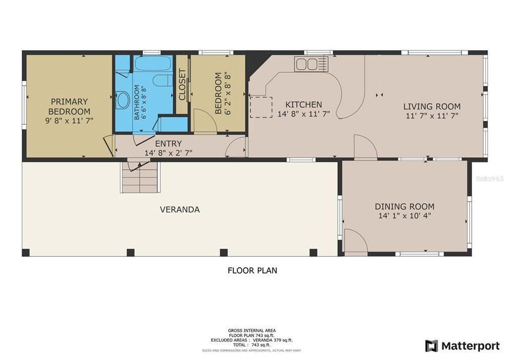 En Venta: $169,900 (2 camas, 1 baños, 612 Pies cuadrados)