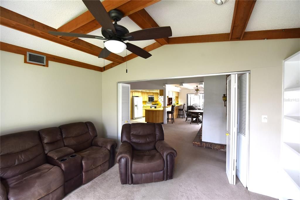 Office, bonus room view to the family room.