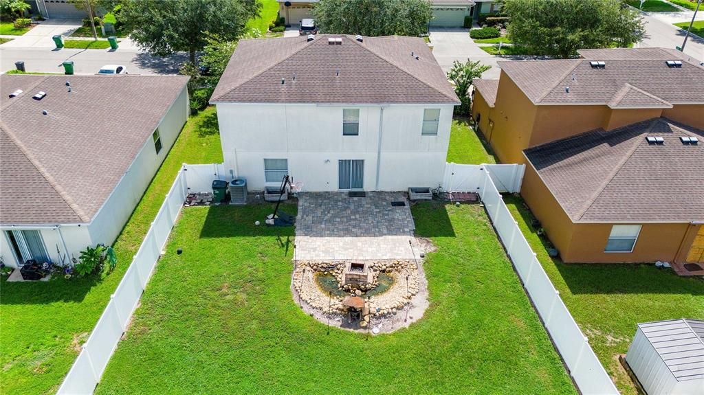 Fully fenced Backyard