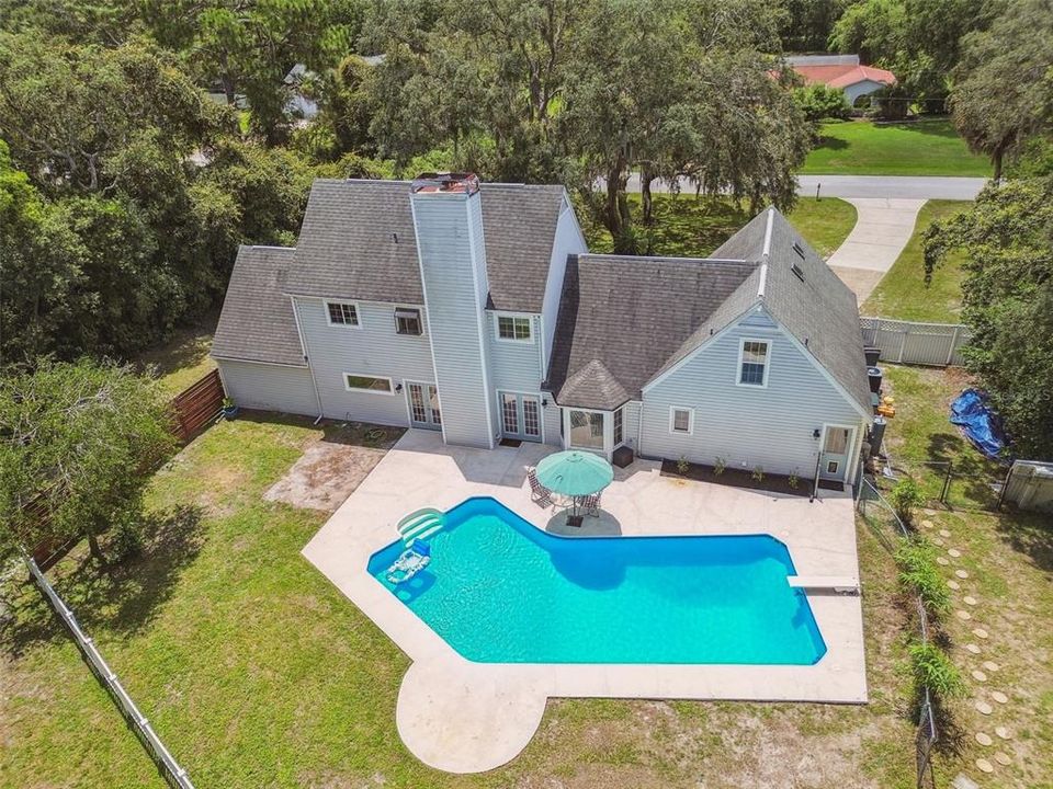 Fully Fenced Yard Around Pool