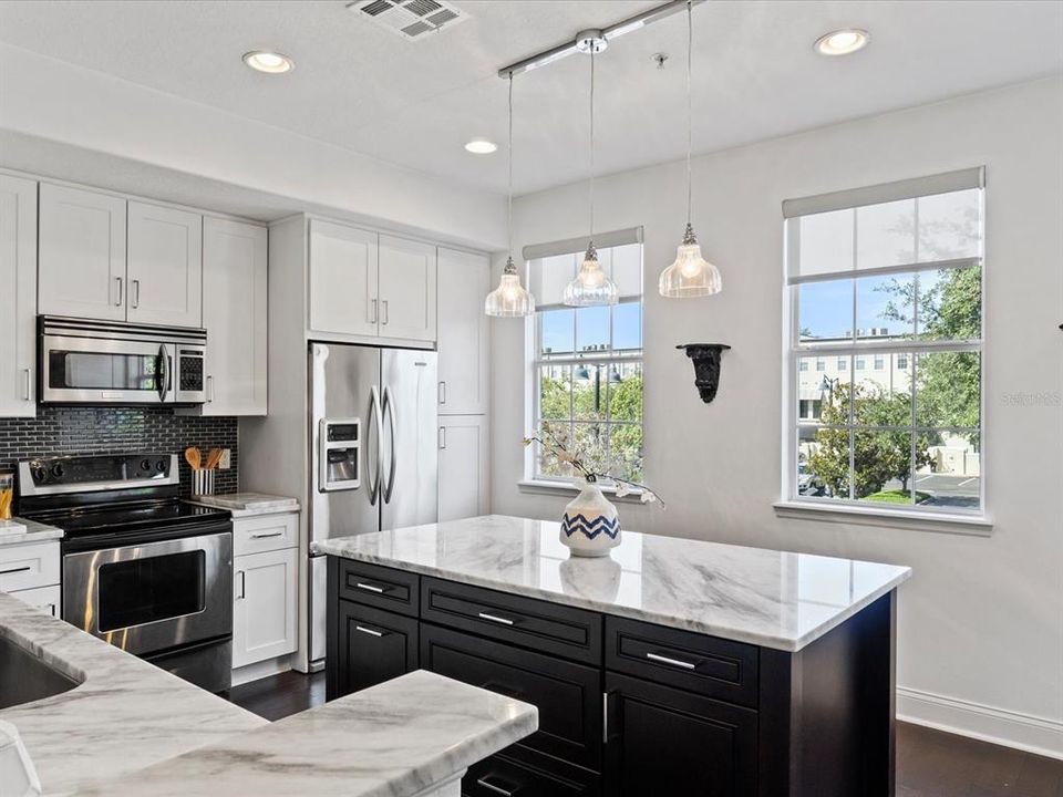 Kitchen with island