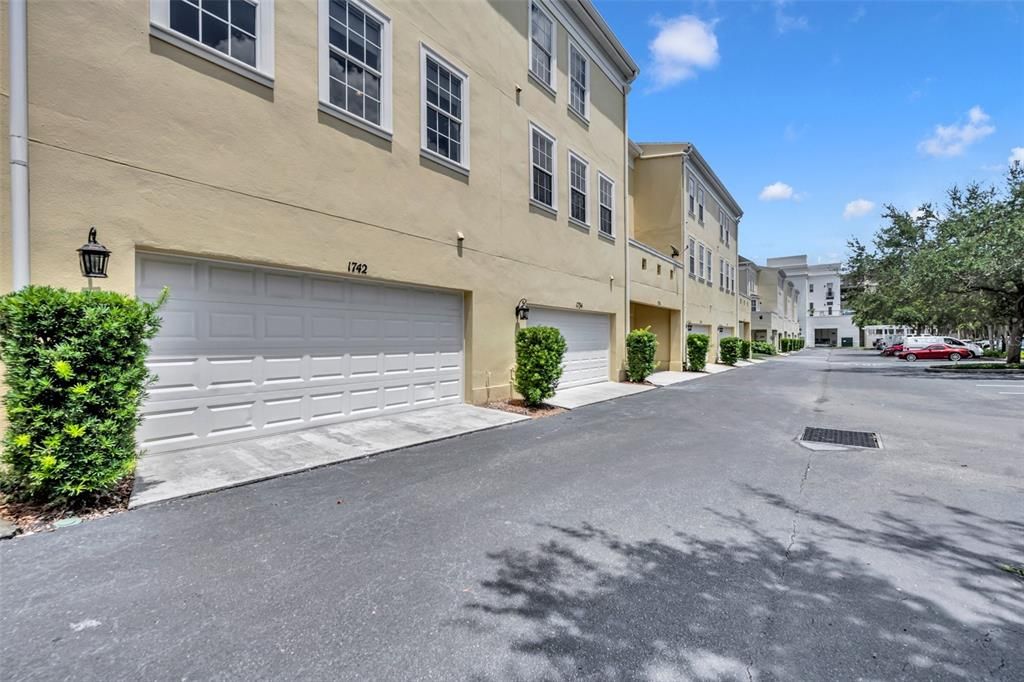 Rear garage entry