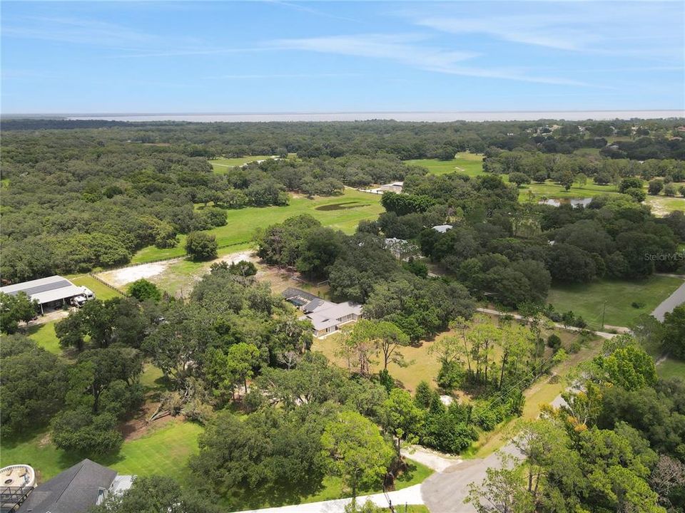 Aerial view of this beautiful property nestled in Montverde. NO HOA and plenty of privacy and space to enjoy!