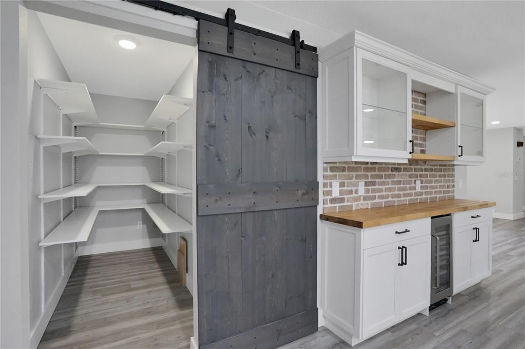 New Walk-In Pantry and Wet Bar