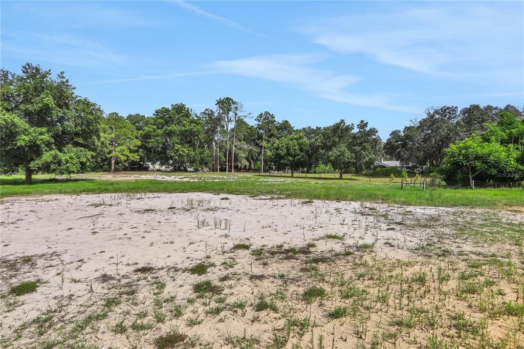 Back half of the property with ample space to build or play. The sky's the limit with NO HOA!