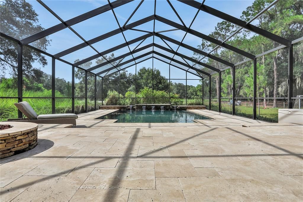 30' X 70' Pool Enclosure and Patio