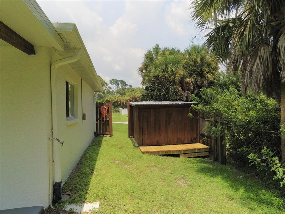 View of Left side of home from the rear