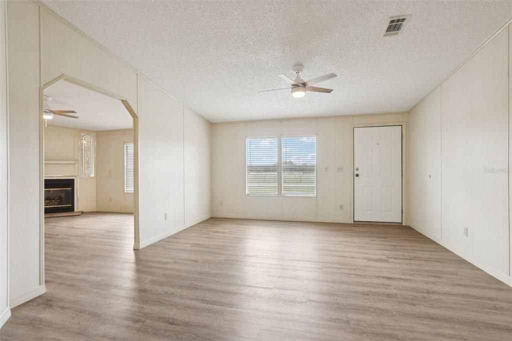 Living Room view into family room