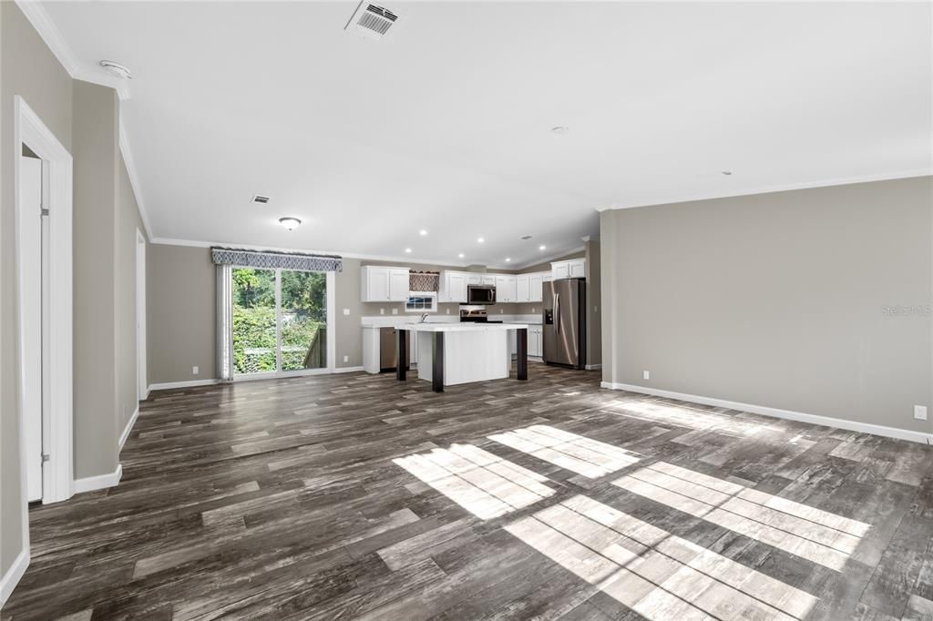 Living Room w/view of Open Floor Plan