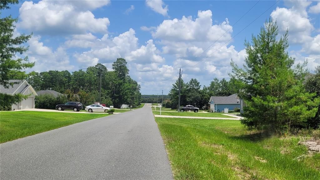 Ocala Waterway Lot 122N left side street view of home