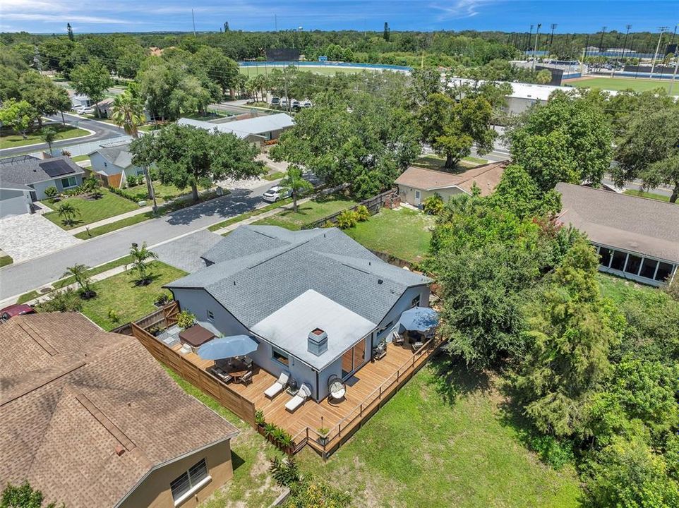 The wrap around deck provides choices to enjoy the outdoors and your wonderful views