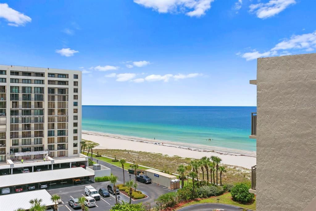 Beach and Gulf view from the condo