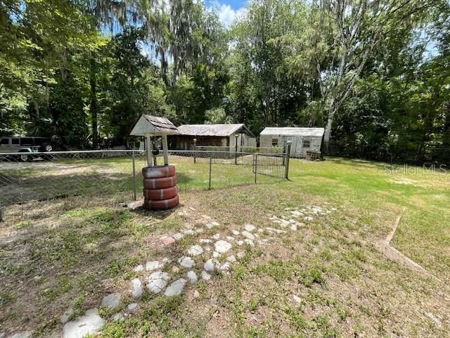 Side yard viewed from driveway