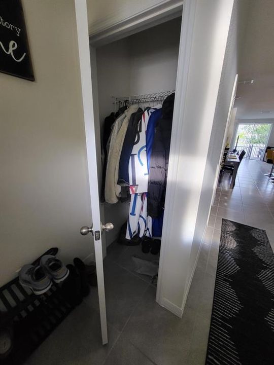 Extra Closet at Entrance