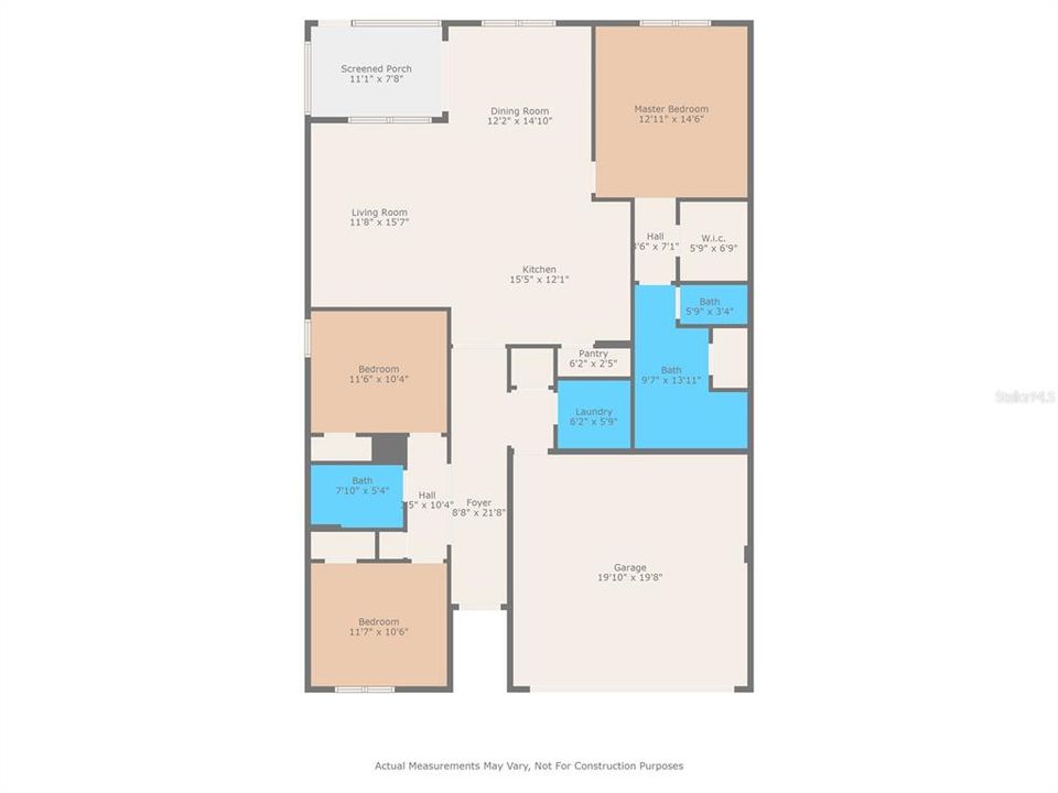 For Sale: $370,000 (3 beds, 2 baths, 1676 Square Feet)