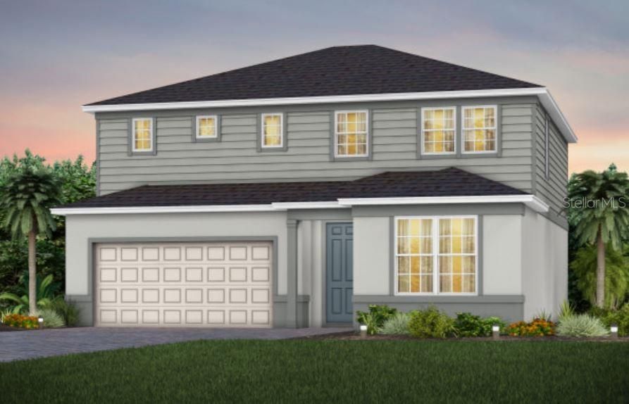 Exterior Design. Artistic rendering for this new construction home. Pictures are for illustrative purposes only. Elevations, colors and options may vary.